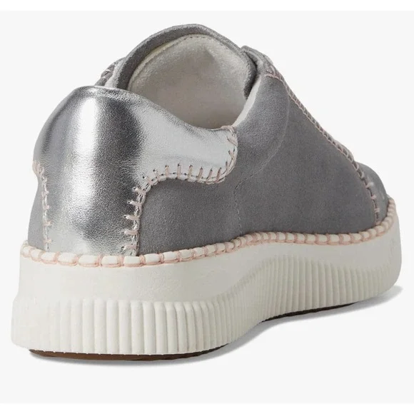 Sofft Sneaker‎ Womens 6 EU 37 Frazier Chambray Silver Gray Suede New - Picture 3 of 11